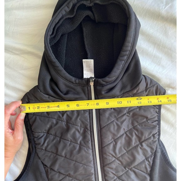 Jockey Activewear Hooded Zip Up fitted Vest Black size large - Picture 9 of 11